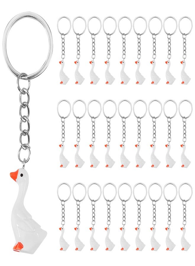 Ansberta 36 pcs Silly Goose Resin Keychain Silly Goose Party Favors for Birthday Gift Goose keychain Bulk Animal Accessories Gifts for Birthday Party - Image 1